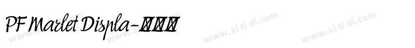 PF Marlet Displa字体转换